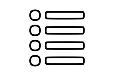 Panel, tamamen düzenlenebilir vektör düz simgesini kontrol et