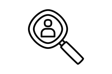 Arama, çokluortam tamamen düzenlenebilir vektör düz simgesi