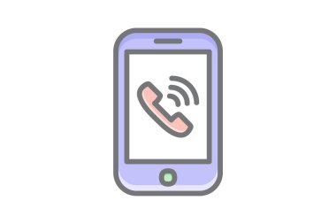Mobile communication fully editable vector icon