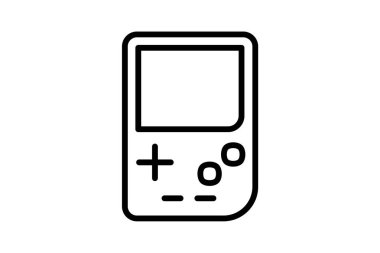 Electronic gameboy fully editable vector icon