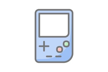 Electronic gameboy fully editable vector icon