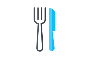 Dinner, fork fully editable vector icon