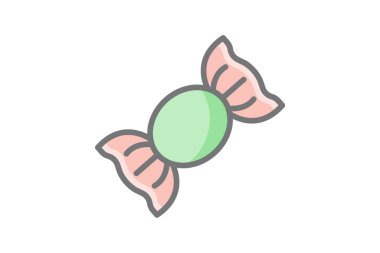 Candy, sugar fully editable vector icon