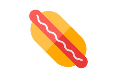 fast food, hotdog fully editable vector icon