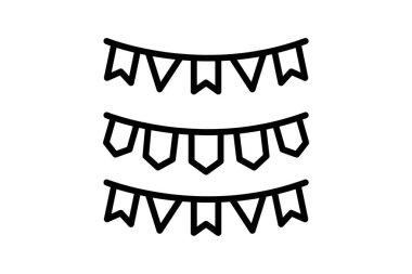 Chain,  flag new year fully editable vector icon