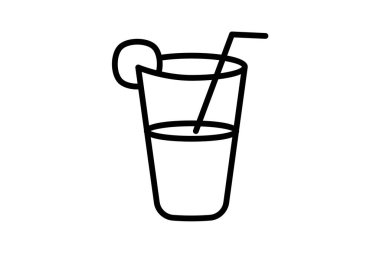 Juice, beverages fully editable vector icon