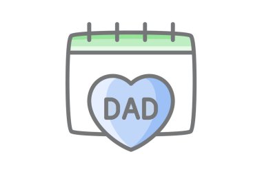 Calendar, day,  event, fathers day fully editable vector icon