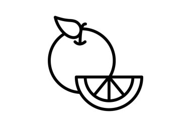 Battle of the oranges festival fully editable vector icon