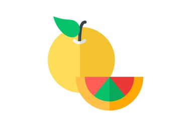 Battle of the oranges festival fully editable vector icon