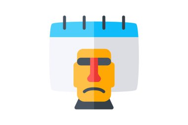 Tapati rapa nui fully editable vector icon