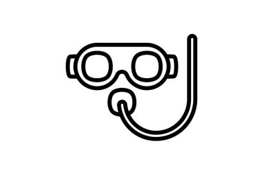  Glass goggles fully editable vector icon