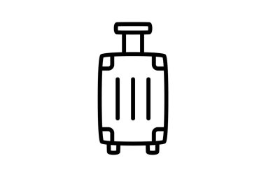 Suitcase vacation icon fully editable vector icon