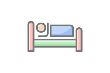 Sleeping bed icon fully editable vector icon