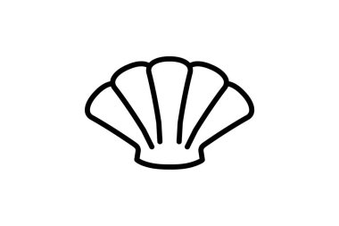 Sea shell icon fully editable vector icon
