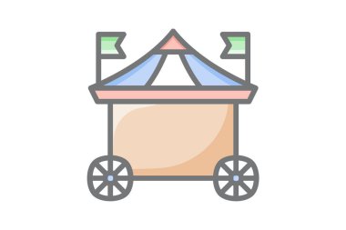 Playground parks fully editable vector line icon