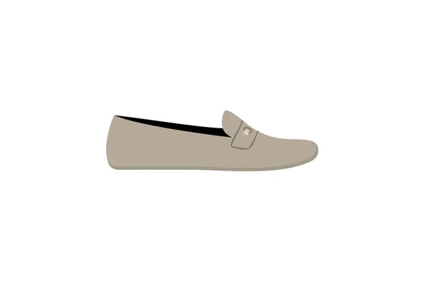 Isolierte Schuh Flachen Stil Ikone Vektor Design — Stockvektor
