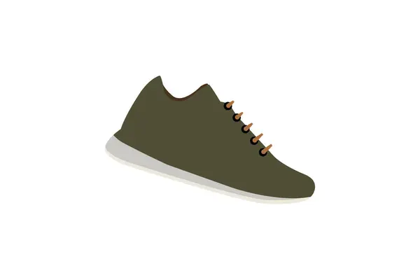 Zapato Plano Icono Vector — Vector de stock