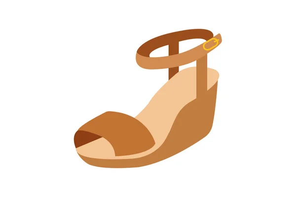 Shoe Flat Style Icon Vector Illustration Design — Stock Vector