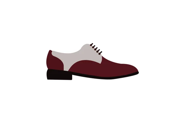 Schuh Flache Vektor Symbol Isoliert — Stockvektor
