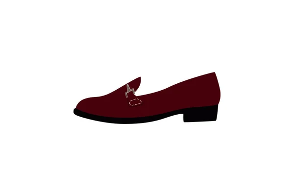 Schnalle Schuhe Sichere Und Stilvolle Minimalistische Flache Ikone — Stockvektor