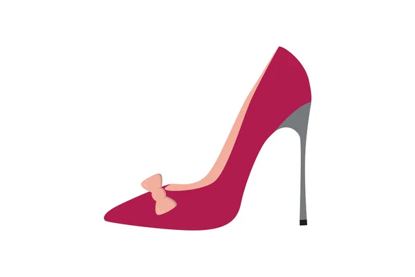 Kadın Yüksek Topuklu Ayakkabı Ikonu — Stok Vektör