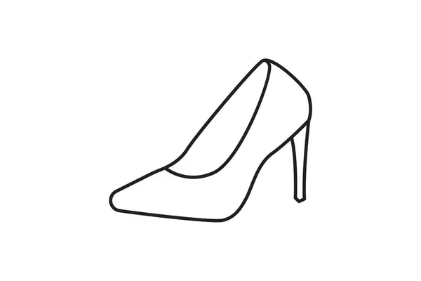 High Heels Glamorous Stillettos Απλό Και Κομψό Επίπεδο Εικονίδιο Σχεδιασμός — Διανυσματικό Αρχείο