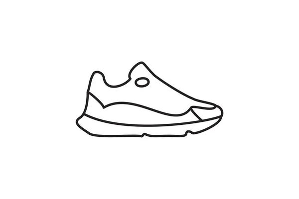 Cross Training Shoes Wszechstronni Wykonawcy Vector Flat Icon Izolowane Białym — Wektor stockowy
