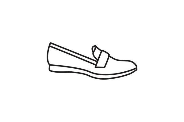 Sapatos Condução Estrada Design Ícone Plana Simples Elegante Fundo Branco — Vetor de Stock