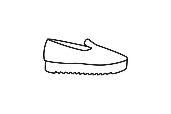 Πλατφόρμα Παπούτσια Ανυψωμένες Πλατφόρμες Απλή Και Κομψή Επίπεδη Εικονίδιο Σχεδιασμός — Διανυσματικό Αρχείο