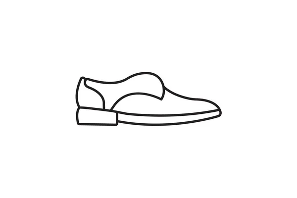 Scarpe Stringate Legate Stylevector Icona Piatta Isolata Sfondo Bianco — Vettoriale Stock