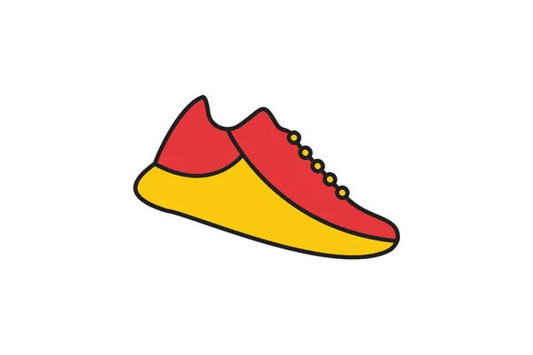 Chaussures Cross Training Performers Polyvalents Vector Flat Icon Isolé Sur — Image vectorielle