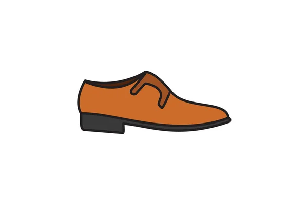 Zapatos Monje Sofisticado Monk Straps Diseño Plano Simple Elegante Sobre — Vector de stock