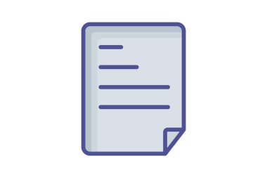 Tasarımlarınızı Düz Sayfa Simgesi Boş tuval ile Değiştir