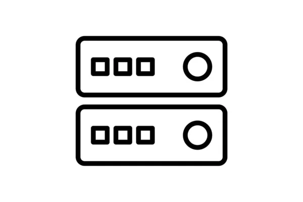 Boeiende Line Style Inventory Icon — Stockvector