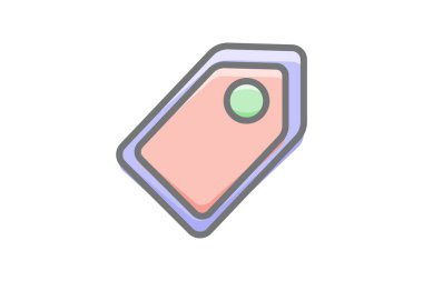 Giysi Etiketleri için Stil Düz Simge