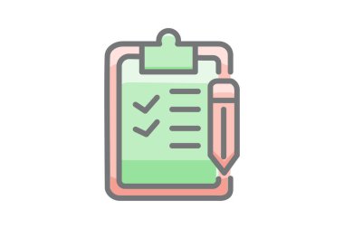 Görev Listeleri için Organize Düz Simge