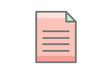 Sayfalar ve Hesap Tabloları için Sayfa Simgesi Düz Simgesi