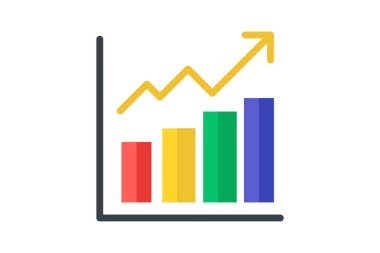 Finansal Analiz İçin Düz Finansal Dinamik Düz Simge