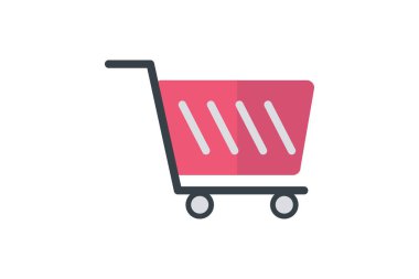 Taşıyıcı vektör düz renk simgesi