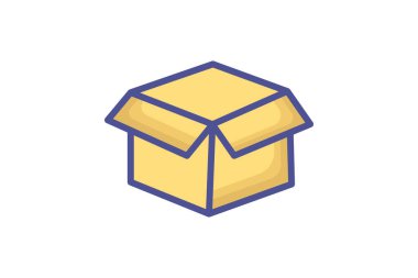 Parcel Box, Parcel Vector Outline Filled Icon