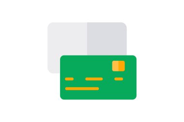 Debit Card, Credit Card, Atm Card Vector Flat Icon