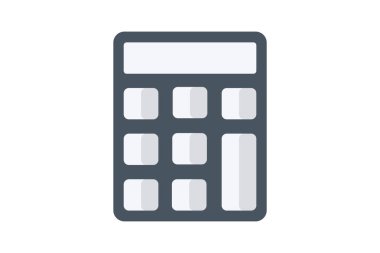 Calculator, Counting, Calculation, Numbers Vector Flat Icon