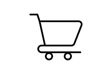 Shopping Cart, Cart Vector Line Icon