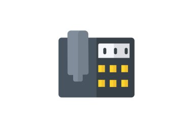 Telephone, Phone Vector Flat Icon