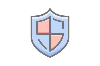 Secure Shield, Safetey Vector Awesome Fill Icon