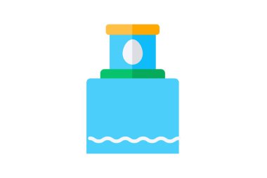 Light House, Coastline Vector Flat Icon