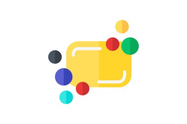 Message Box With Dots, Dots Vector Flat Icon