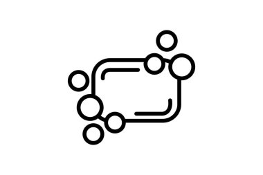 Message Box With Dots, Dots Vector Line Icon