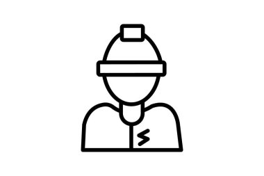 Employee, Worker, User Vector Line Icon
