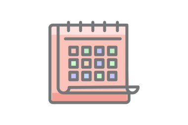 Takvim, tıbbi takvim Vektör Muhteşem Doldur Simgesi